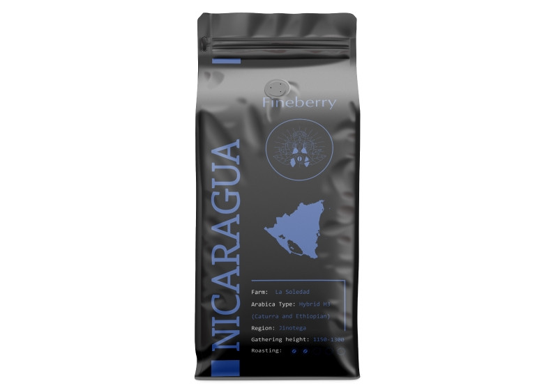 Кава Fineberry Nicaragua у зернах 1 кг - фото-2