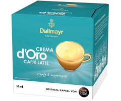 Кава в капсулах Dallmayr Crema d'Oro Caffe Latte Dolce Gusto 16 шт - фото-1