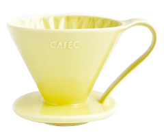 Пуровер CAFEC керамічний V60 Arita Ware Yellow на 1-4 чашки - фото-1
