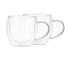 Набір чашок із подвійними стінками Ardesto AR2625GH 2 шт 250 мл - фото-1