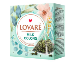 Зелений чай Lovare Молочний Оолонг у пірамідках 15 шт - фото-1