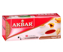 Чорний чай Akbar у пакетиках 25 шт - фото-1