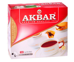 Чорний чай Akbar у пакетиках 100 шт - фото-1