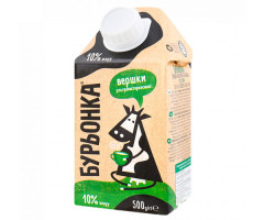 Вершки Бурьонка ультрапастеризовані 10% 500 мл - фото-1