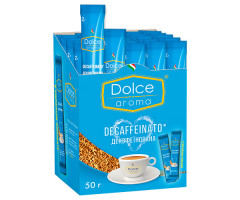 Кава Dolce Aroma Decaffeinato розчинна в стиках 25 шт - фото-1