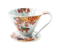Пуровер CAFEC керамический Imari Ware Flower Dripper Cup 4 на 1-4 чашки