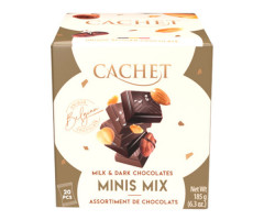 Конфеты Cachet Minis MIX из молочного и черного шоолада 185 г