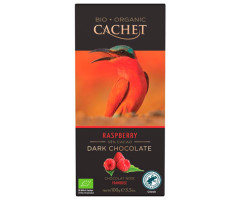 Черный шоколад Cachet 55% Малина 90 г