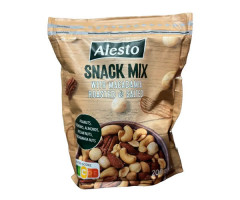Микс соленых орехов Alesto Snack Mix - макадамия, пекан, кешью, арахис 200 г
