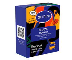 Дрип-кофе Gemini Brazil Mogiana filter 5 шт Дрип-кофе Gemini Brazil Mogiana filter 5 шт