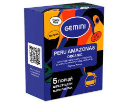 Дрип-кофе Gemini Peru Amazonas Organic filter 5 шт Дрип-кофе Gemini Peru Amazonas Organic filter 5 шт