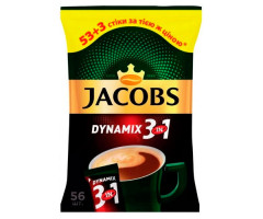 Кофе Jacobs 3 в 1 Dynamix растворимый в стиках 56 шт