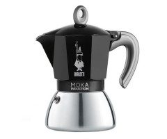 Гейзерная кофеварка Bialetti Moka Induction Black на 6 порций 280 мл Гейзерная кофеварка Bialetti Moka Induction Black на 6 порций 280 мл