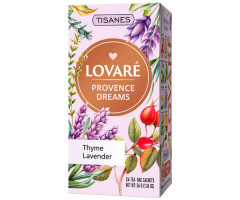 Травяной чай Lovare Tisanes Provence Dreams с чабрецом и лавандой в саше 24 шт