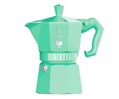 Гейзерная кофеварка Bialetti Moka Exclusive Green на 3 порции 130 мл Гейзерная кофеварка Bialetti Moka Exclusive Green на 3 порции 130 мл