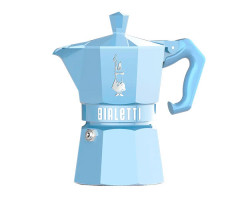Гейзерная кофеварка Bialetti Moka Exclusive Blue на 3 порции 130 мл Гейзерная кофеварка Bialetti Moka Exclusive Blue на 3 порции 130 мл
