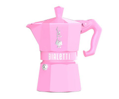 Гейзерная кофеварка Bialetti Moka Exclusive Pink на 3 порции 130 мл Гейзерная кофеварка Bialetti Moka Exclusive Pink на 3 порции 130 мл