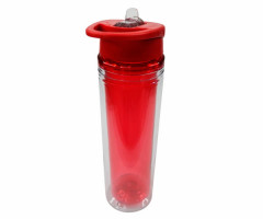 Бутылка для воды Line Art Liquid тритановая красная 620 мл