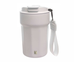 Термокружка Line Art Comfy вакуумная белая 380 мл