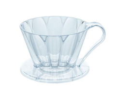 Пуровер CAFEC пластиковый Tritan Flower Dripper Oval 101 Clear на 1-2 чашки