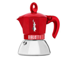 Гейзерная кофеварка Bialetti Moka Exclusive Induction Red на 4 порции 150 мл Гейзерная кофеварка Bialetti Moka Exclusive Induction Red на 4 порции 150 мл