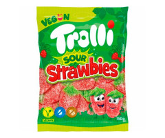 Конфеты желейные Trolli Sour Strawbies 150 г