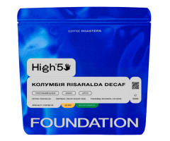 Кофе High5 Colombia Risaralda Decaf filter в зернах 250 г