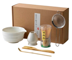 Набор для приготовления матча KNBK White 6 предметов