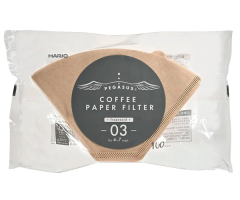 Бумажные фильтры Hario Pegasus Coffee Paper Filter 03 бежевые 1х4 Бумажные фильтры Hario Pegasus Coffee Paper Filter 03 бежевые 1х4