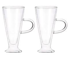 Набор чашек с ручками и двойными стенками Ardesto AR2623BHR 2 шт 230 мл