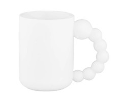 Чашка Ardesto Bubbles белая 500 мл