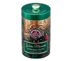 Черный чай Basilur Golden moments Изумрудное сияние 100 г