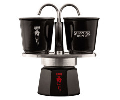 Гейзерная кофеварка Bialetti x Stranger Things Set Mini Express на 2 чашки 90 мл
