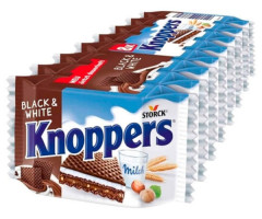 Вафли Knoppers Black and White 8 шт 200 г