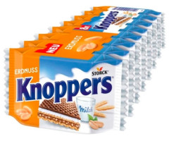Вафли Knoppers Erdnuss 8 шт 200 г