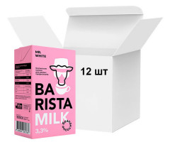 Молоко ультрапастеризованное безлактозное Mr. White Barista Milk 3,3% 1 л (ящик 12 шт)