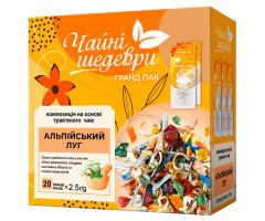 Купаж травяного и фруктового чая Чайні Шедеври Alpine Herbs в пакетиках 20х2,5 г