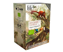 Черный чай Life by Follis Ревень-Ваниль органический в пакетиках 20х1,8 г