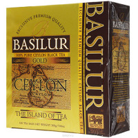 Чай чорний Basilur Чайний острів Золотий у пакетиках 200 г - фото-1