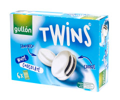 Печиво GULLON Twins у білому шоколаді 252 г - фото-1