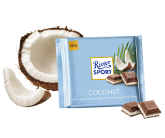 Молочний шоколад Ritter Sport Кокос 100 г - фото-1
