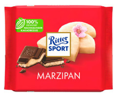 Чорний шоколад Ritter Sport Марципан 100 г - фото-1