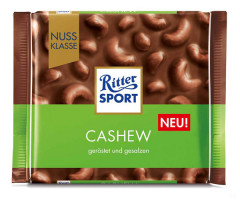 Молочний шоколад Ritter Sport Кешью 100 г - фото-1