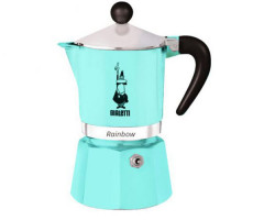 Гейзерна кавоварка Bialetti Rainbow Light Blue на 6 порцій 270 мл - фото-1 Гейзерна кавоварка Bialetti Rainbow Light Blue на 6 порцій 270 мл - фото-1
