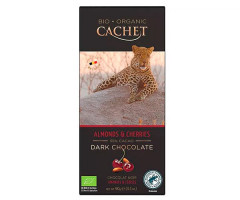 Черный шоколад Cachet Вишня и Миндаль Tanzania origin 90 г