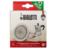 3 ущільнювачі + сито для кавоварок Bialetti на 3-4 порції - фото-1