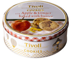 Печиво Tivoli Tin вершкове яблуко та імбир 150 г - фото-1
