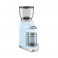 Кофемолка электрическая SMEG CGF11PBEU голубая цена