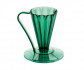 Пуровер CAFEC пластиковый Tritan Flower Dripper DEEP 27 Clear Dark Green на 1 чашку