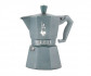 Гейзерная кофеварка Bialetti Moka Exclusive Induction Grey на 3 порции 130 мл
